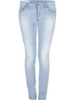 Lyseblå tætsiddende jeans